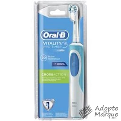 Oral B Brosse à dents électrique Vitality Pro Timer Cross Action La brosse à dents