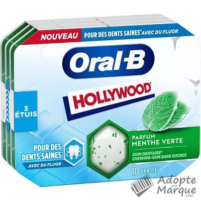 Oral B Chewing-gum Menthe Verte Les 3 boîtes de 10 dragées