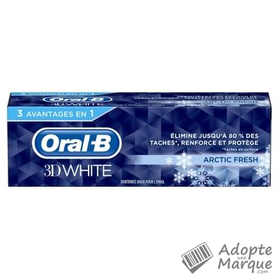 Oral B Dentifrice 3D White Artic Fresh Le tube de 75ML