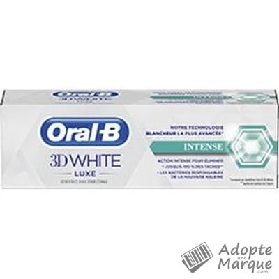 Oral B Dentifrice 3D White Luxe Intense Le tube de 75ML