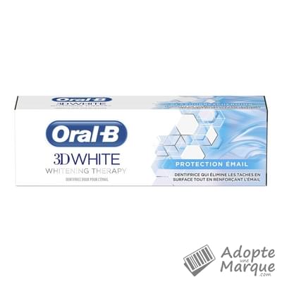 Oral B Dentifrice 3D White Whitening Therapy Protection Email Le tube de 75ML