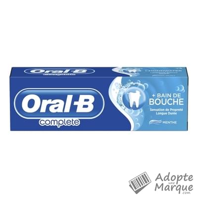 Oral B Dentifrice Complete Bain de Bouche Le tube de 75ML
