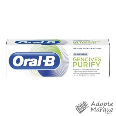 Oral B Dentifrice Gencives Purify Blancheur Le tube de 75ML