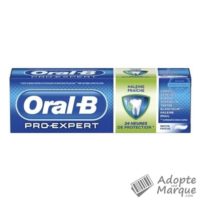 Oral B Dentifrice Pro-Expert Haleine Fraîche Le tube de 75ML