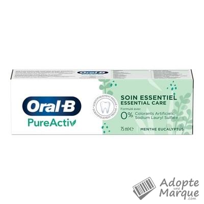 Oral B Dentifrice PureActiv Soin Essentiel Le tube de 75ML