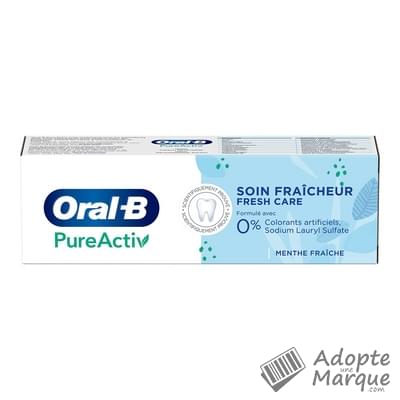 Oral B Dentifrice PureActiv Soin Fraîcheur Le tube de 75ML