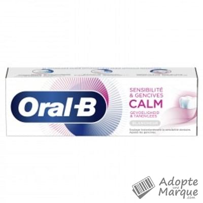 Oral B Dentifrice Sensibilité & Gencives Calm Blancheur  Le tube de 75ML