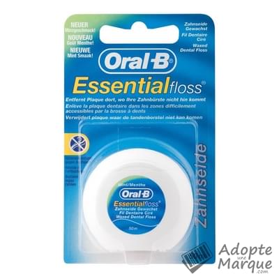 Oral B Fil Dentaire Essential Menthe La boîte d'un fil