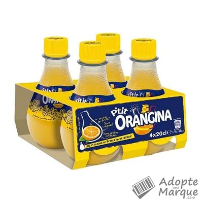 Orangina Boisson gazeuse rafraîchissante aux fruits - Orange Les 4 bouteilles de 20CL