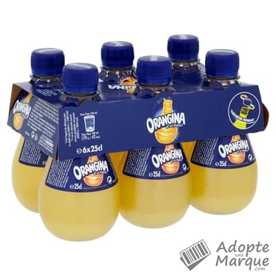Orangina Boisson gazeuse rafraîchissante aux fruits - Orange Les 6 bouteilles de 25CL