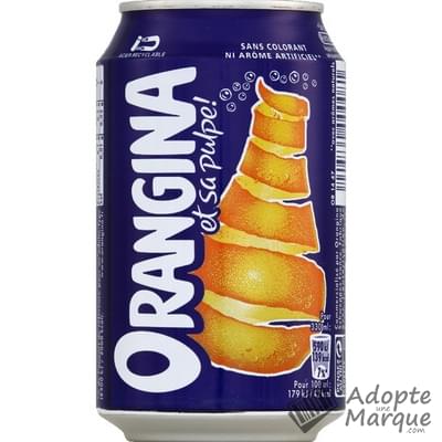 Orangina Boisson gazeuse rafraîchissante aux fruits - Orange La canette de 33CL