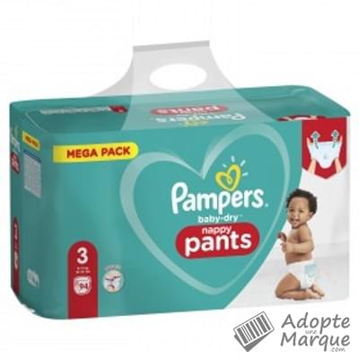 Pampers Baby Dry - Couches-Culottes Taille 3 (6 à 11 kg) Le paquet de 94 couches