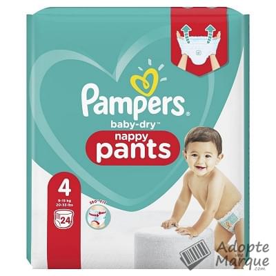 Pampers Baby Dry - Couches-Culottes Taille 4 (9 à 15 kg) Le paquet de 24 couches