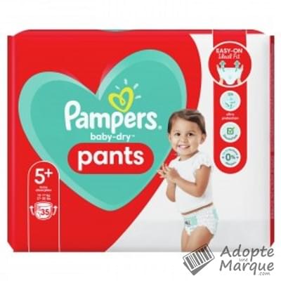 Pampers Baby Dry - Couches-Culottes Taille 5+ (12 à 17 kg) Le paquet de 35 couches