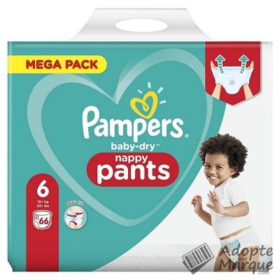 Pampers Baby Dry - Couches-Culottes Taille 6 (+15 kg) Le paquet de 66  couches