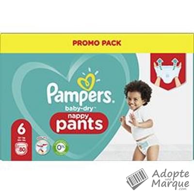 Pampers Baby Dry - Couches-Culottes Taille 6 (+15 kg) Le paquet de 80 couches