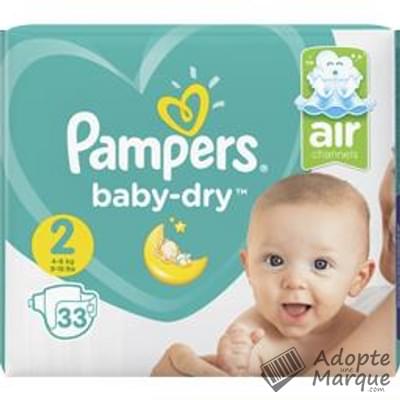 Pampers Baby Dry - Couches Taille 2 (4 à 8 kg) Le paquet de 33 couches
