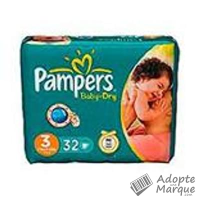 Pampers Baby-Dry Taille 3 - Lot De 270 Couches (6-10 Kg) - Protection Anti-fuites 12h - Pour Bébé