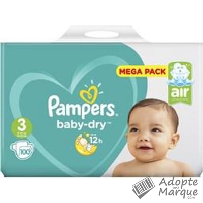 Pampers Baby Dry - Couches Taille 3 (6 à 10 kg) Le paquet de 100 couches