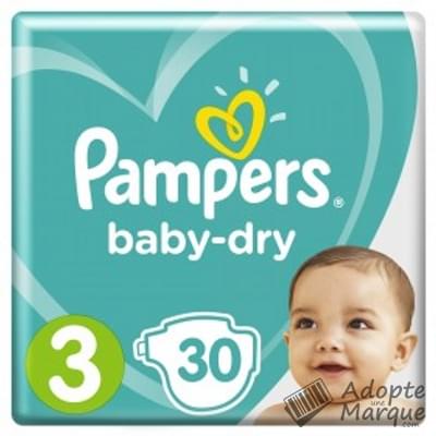 Pampers Baby Dry - Couches Taille 3 (6 à 10 kg) Le paquet de 30 couches
