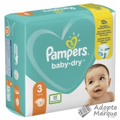 Pampers Baby Dry - Couches Taille 3 (6 à 10 kg) Le paquet de 31 couches