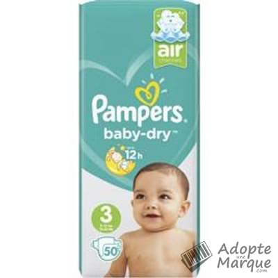 Pampers Baby Dry - Couches Taille 3 (6 à 10 kg) Le paquet de 50 couches
