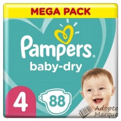 Pampers Baby Dry - Couches Taille 4 (9 à 14 kg) Le paquet de 86 couches