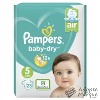 Pampers Baby Dry - Couches Taille 5 (11 à 16 kg) Le paquet de 23 couches