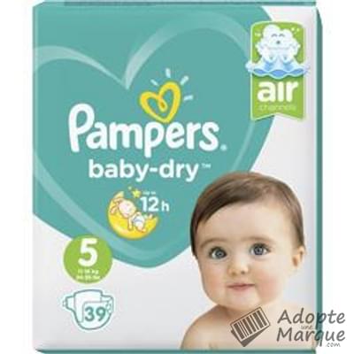 Pampers Baby Dry - Couches Taille 5 (11 à 16 kg) Le paquet de 39 couches