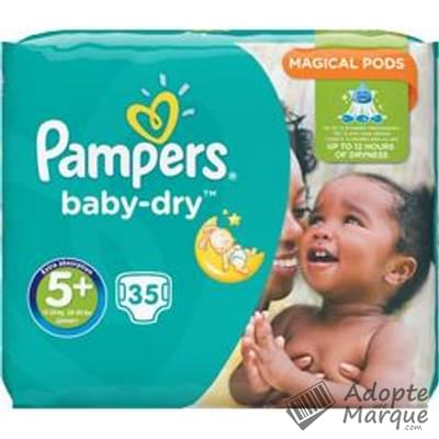 Pampers Baby Dry - Couches Taille 5+ (12 à 17 kg) Le paquet de 35 couches