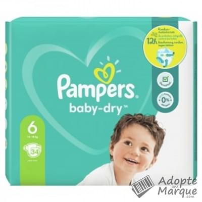 Pampers Baby Dry - Couches Taille 6 (13 à 18 kg) Le paquet de 33 couches