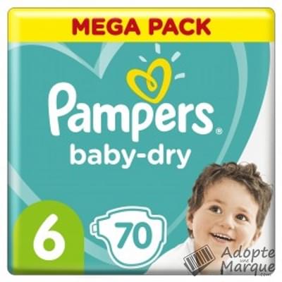 Pampers Baby Dry - Couches Taille 6 (13 à 18 kg) Le paquet de 70 couches
