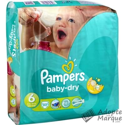 Pampers Baby Dry - Couches Taille 6 (+16 kg) Le paquet de 33 couches
