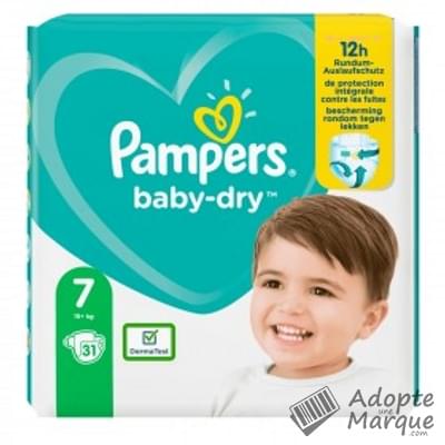 Pampers Baby Dry - Couches Taille 7 (+15 kg) Le paquet de 31 couches