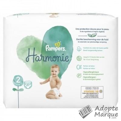 Pampers Couches Harmonie Taille 2 : 4-8Kg x78 - DISCOUNT