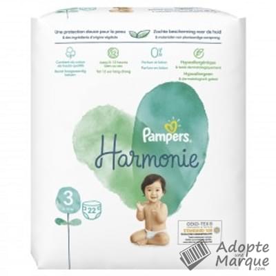 Pampers Harmonie - Couches Taille 3 (6 à 10 kg) Le paquet de 22 couches
