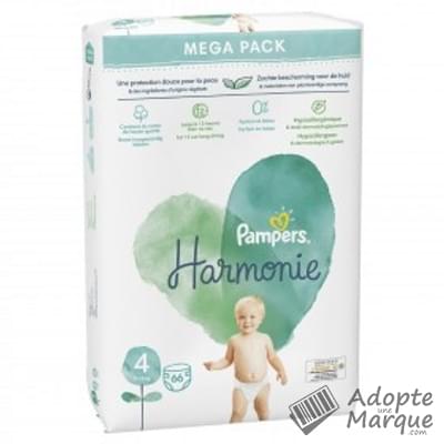 Pampers Harmonie - Couches Taille 4 (9 à 14 kg) Le paquet de 66 couches