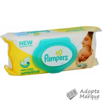 Pampers Lingettes New Baby Sensitive Le paquet de 50 lingettes