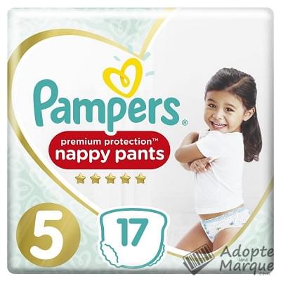 Pampers Premium Protection - Couches-Culottes Taille 5 (11 à 18 kg) Le paquet de 17 couches