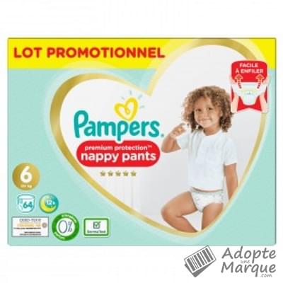 Pampers Premium Protection - Couches-Culottes Taille 6 (+15 kg) Le paquet de 64 couches