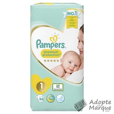 Pampers Premium Protection - Couches Taille 1 (2 à 5 kg) Le paquet de 44 couches