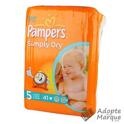Pampers Couches Baby-Dry Taille 5 (11-16 Kg) - 144 Couches, Jusqu'à 12h De Protection Anti-Fuites