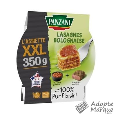 Panzani L'Assiette XXL Lasagnes Bolognaise La barquette de 350G