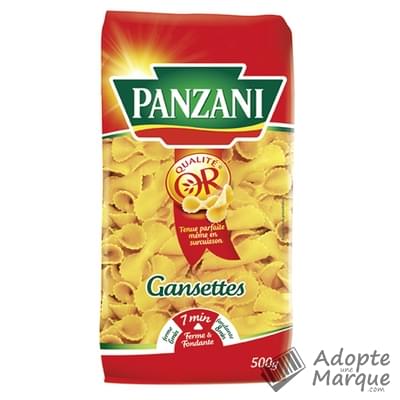 Panzani Pâtes Gansettes Le paquet de 500G