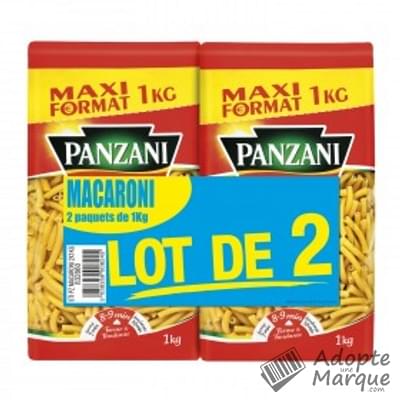 Panzani Pâtes Macaroni Les 2 paquets de 1KG