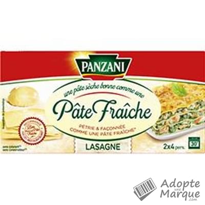 Panzani Pâtes Qualité Pâte Fraîche Lasagne Les 2 paquets de 200G