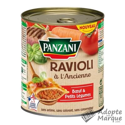 Panzani Ravioli à l'Ancienne Boeuf & petits Légumes La conserve de 800G