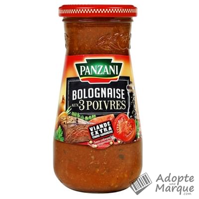 Panzani Sauce Bolognaise aux 3 Poivres Le bocal de 210G