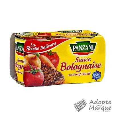 Panzani Sauce Bolognaise au Bœuf Rissolé Les 2 conserves de 190G