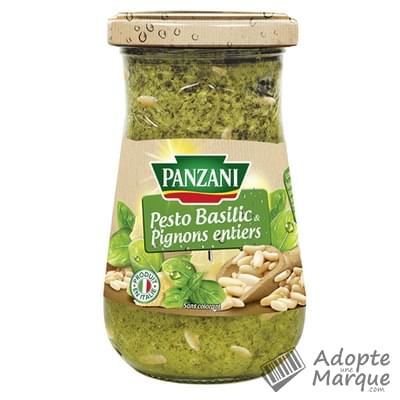 Panzani Sauce Pesto Basilic & Pignons Entiers Le bocal de 190G